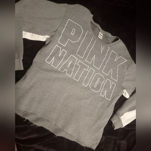 Victoria's Secret Pink Nation Long Sleeve Sweater